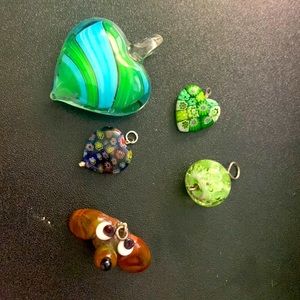 Glass Necklace Pendants